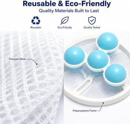 3PCS Washing Machine Hair Filter Mesh Bags, Reusable Floating Mesh Laundry Filter Bags, Washing Machine Lint Catcher for Laundry