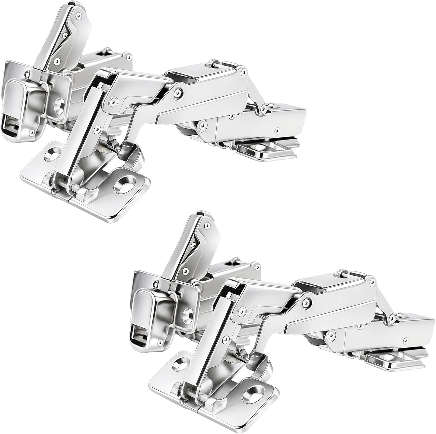 Cabinet Hinge Repair Plate Kit, 12Pcs Hinges Repair Fixing Plates | Stainless Steel for Kitchen Cupboard Door Replacement Rust Resistant With Mounting Screw