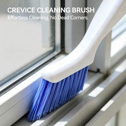 Crevice Cleaning Brush Set for Kitchen & Window Tracks, 4-Piece | 4-piece set includes hard bristle, steel wire, brass wire, nylon brushes and a built-in scraper for gaps, grout and tracks.