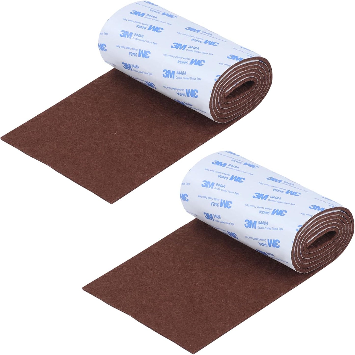Felt Furniture Pads, 40 x 5 x 0.12 Inch Felt Strips | Non Slip Self Adhesive Cuttable Heavy Duty Felt Tape for Protecting Hardwood Floors Chair Wall Protector, Black