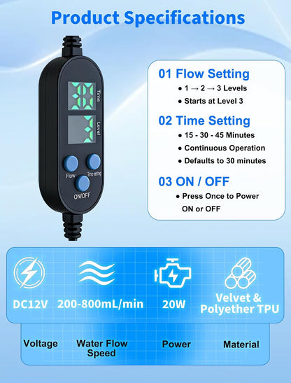 Ankle Foot Ice Pack Wrap for Cold Therapy Machine, Replacement Pad Only for Cryotherapy Unit, Cold Water Therapy for Plantar Fasciitis Relief, Post-Surgery & Injury Recovery - Universal Connector