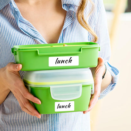 Removable Freezer Labels, Date Label 1x2 Inch Food Storage Stickers, Waterproof Oil Resistant Easy Clean Leaves no Residue 300 Total Per Roll