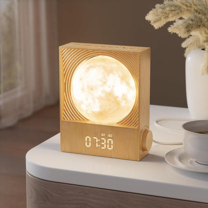 RETEYUNG Sunrise Alarm Clocks Sound Machine Moon Lamp for bedrooms
