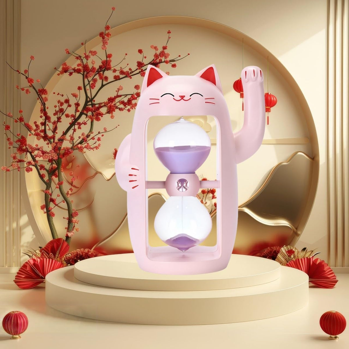 Colorful Sand Timers, Hourglass Sand Timers 5 Min Sandglass Timer with Protective Cover for Toothbrush Timer Games Classroom Home Office Cooking(Blue+5Min)