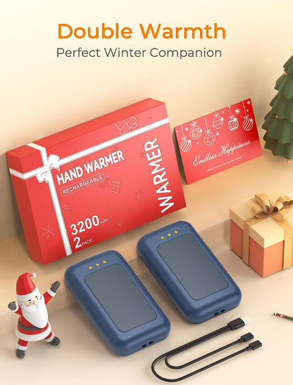 Electric Hand Warmers Rechargeable, Rechargeable Hand Warmer, Portable Hand Warmer for Outdoor Camping Hunting Golf Accessories, Gifts for Women Men