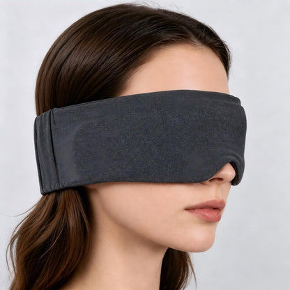 ALASKA BEAR Memory Foam Sleep Mask, Contoured Eye Cups for Women Men, Blue
