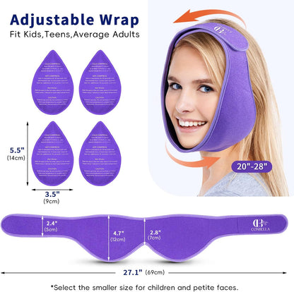 Wisdom Teeth Ice Pack Head Wrap for Pain Relief - Cold Hot Therapy for Face