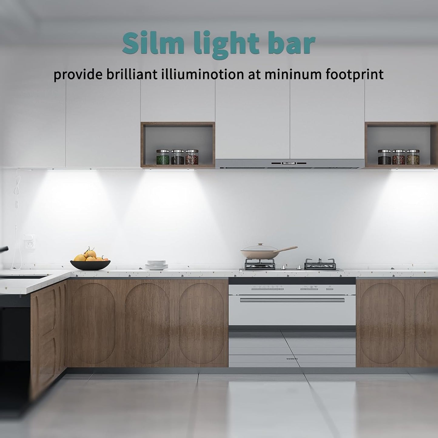Motion Sensor Cabinet Lighting, 4500K Daylight, 3 Pack 12 inch Linkable