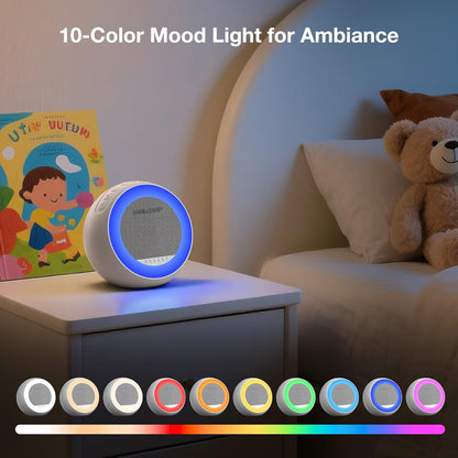 Sound Machine for Baby&Adults with Light, White Noise for Sleeping