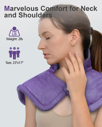 Heating Pad for Back & Period Cramps, Wrap Around Heating Pad for for Waist Stomach, Versatile Electric Heated Pad for Neck Shoulders Thigh Knee, Birthday Gifts for Women Men Mom Dad