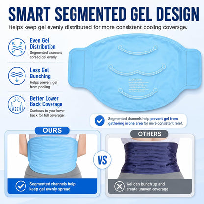 Neck and Shoulder Ice Pack for Pain Relief, Extra-Large Reusable Hot & Cold Gel Wrap, Therapy for Rotator Cuff, Muscle Spasms, Swelling, Surgery Recovery – Long-Lasting Cold Compress