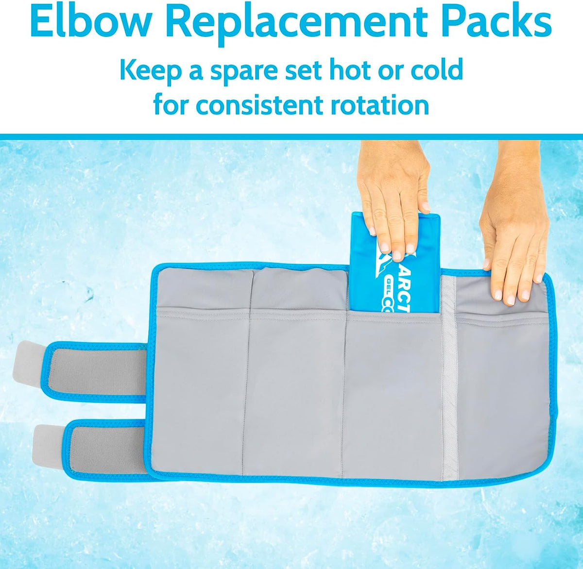 Arctic Flex Gel Replacement Packs - Ice Packs Reusable for Elbow Ice Brace