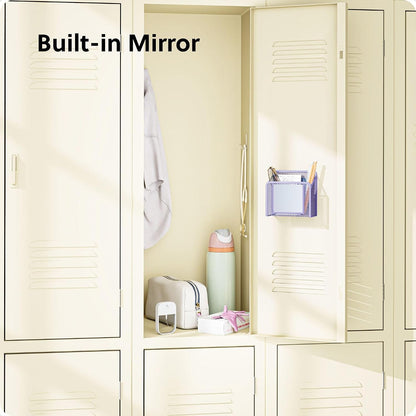 U Brands Magnetic Locker Cup with Mirror, Magnetic Pencil Holder, Purple