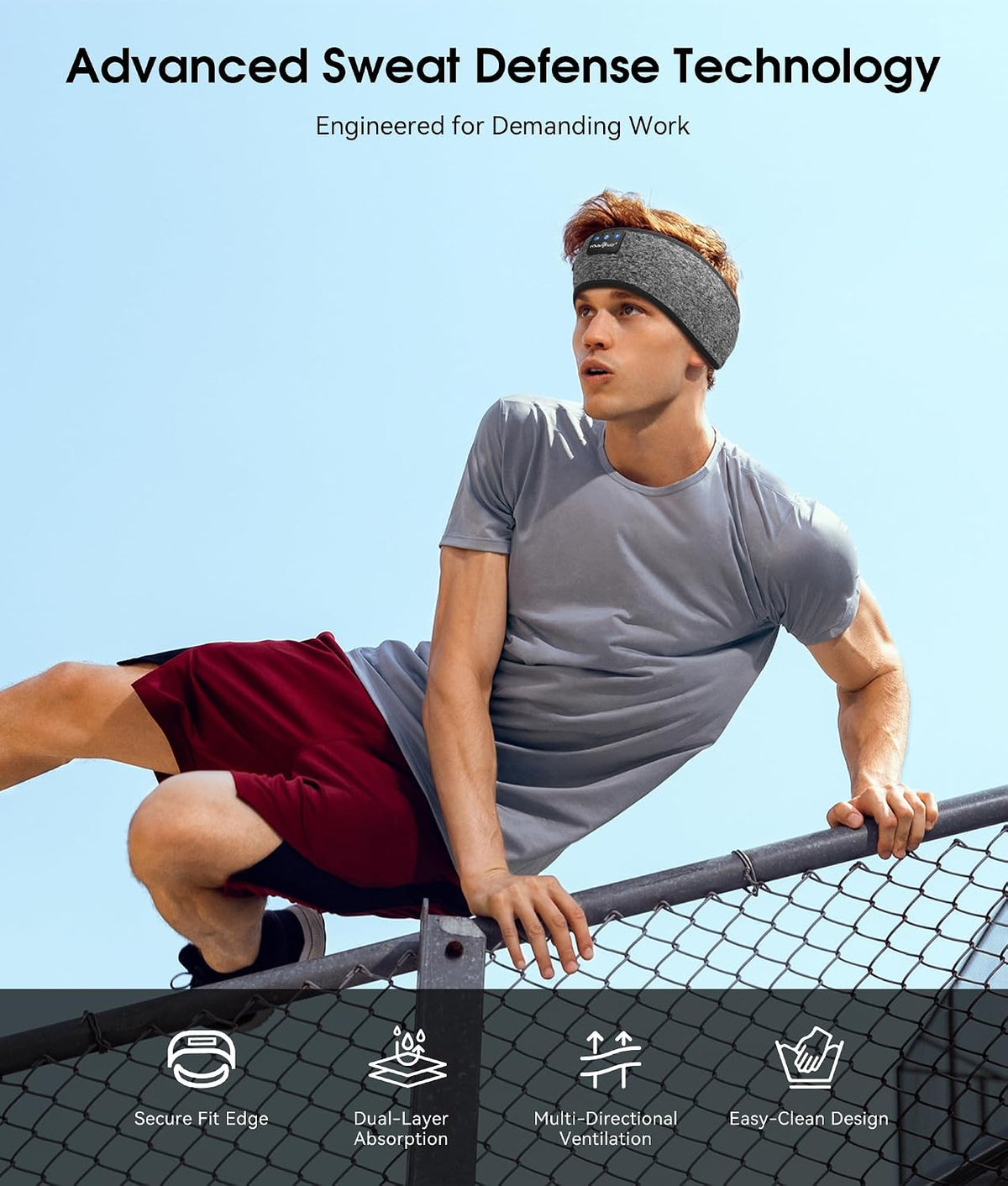 MUSICOZY Bluetooth 5.4 Sleep Headphones Headband Sports Wireless Audio