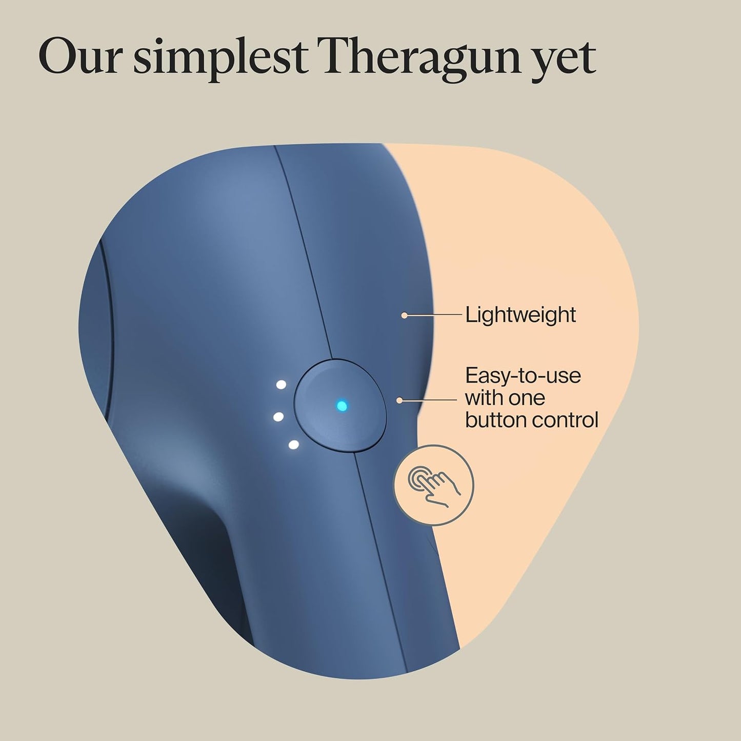 TheraGun Therabody Relief Massage Gun | for Daily Comfort | 3-Speed | Black | Quiet H&held Percussion Muscle Massager for Back, Leg & Shoulder Pain Relief. Lightweight, Easy to Use, Ergonomic Grip