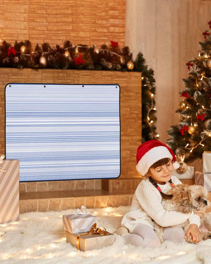 Magnetic Fireplace Cover Purple Stripes Fireplace Screen Decorative Classic Striped Lines Insulation Fireplaces Blocker Blanket Save Energy Fireplaces Draft Stopper Covers for Living Room 36x30 Inch