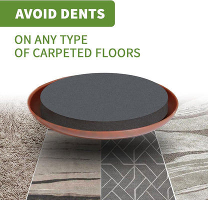 Furniture Sliders for Carpet 8 PCS - 3 1/2" Beige | Furniture Moving Sliders, Chair Leg Floor Protectors, Carpet Sliders for Furniture - Move Your Furniture Easily & Safely