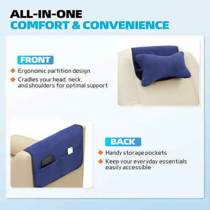 Recliner Head Pillow for Neck, Recliner Pillow for Headrest, Sofa, Chair