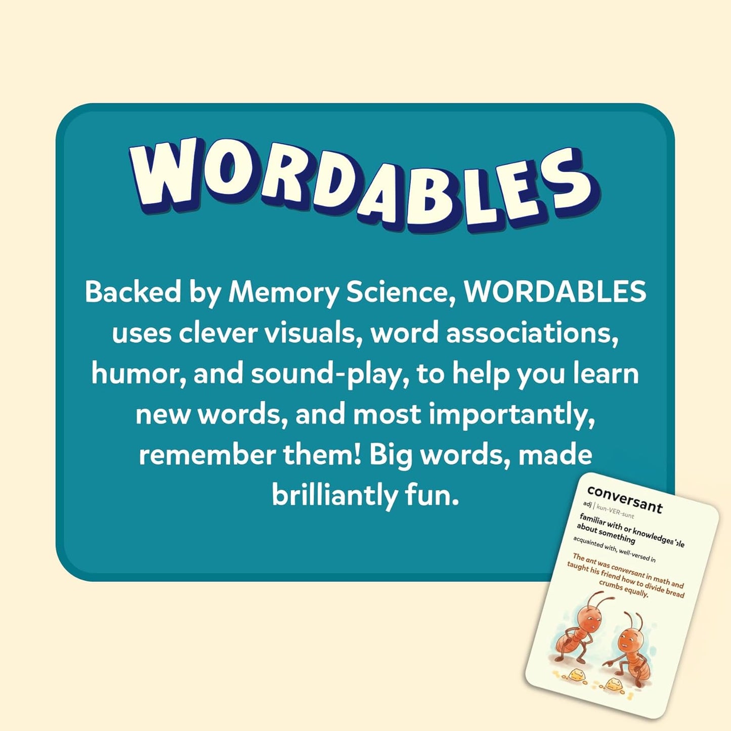 Skillmatics Vocabulary Flash Cards, SAT Prep – Wordables Level 3 | Screen-Free, Spelling Game, Learn 100 words with Wordplay, Visuals, & Soundplay, Learning Gift for Ages 8, 9, 10 & Up