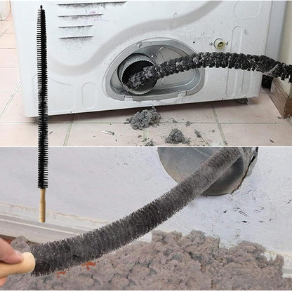 Universal Dryer Vent Cleaner Kit Compatible with Most Vacuum Cleaner Include Vacuum Hose Attachment Accessories Brush Lint Act Brush,Dryer Vent Vacuum Hose with Basic Protective Gloves