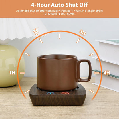 VOBAGA Coffee Mug Warmer, 4 Hours Auto Shut Off Cup Warmer for Office Home Desk with 3 Temperature Settings, Electric Beverage Warmer for Cocoa,Tea, Milk, Soup, for Coffee Gifts, Sky Blue (No Cup)
