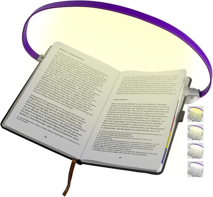 ROOKIELEDS Full-Page Reading Light, 70-Hour Rechargeable Clip-on Book Light
