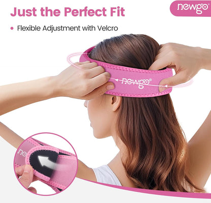 NEWGO Headache Ice Pack Head Wrap for Migraines, FSA Eligible | Reusable Head Ice Wrap, Removable Machine Washable, Soothes Tension Headaches, Sinus Pain, Chemo Discomfort, and Hot Flash