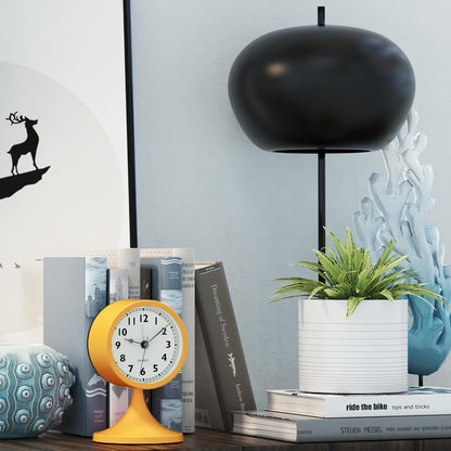 AYRELY® 3" Analog Alarm Clock, Retro Small Clock, Desk Clock for Bathroom