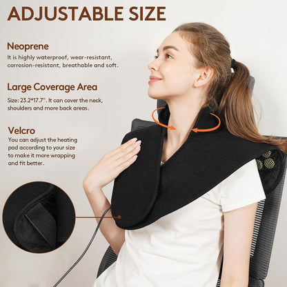 UTK Far Infrared Heating Pad for Neck and Shoulder and Back Pain Relief