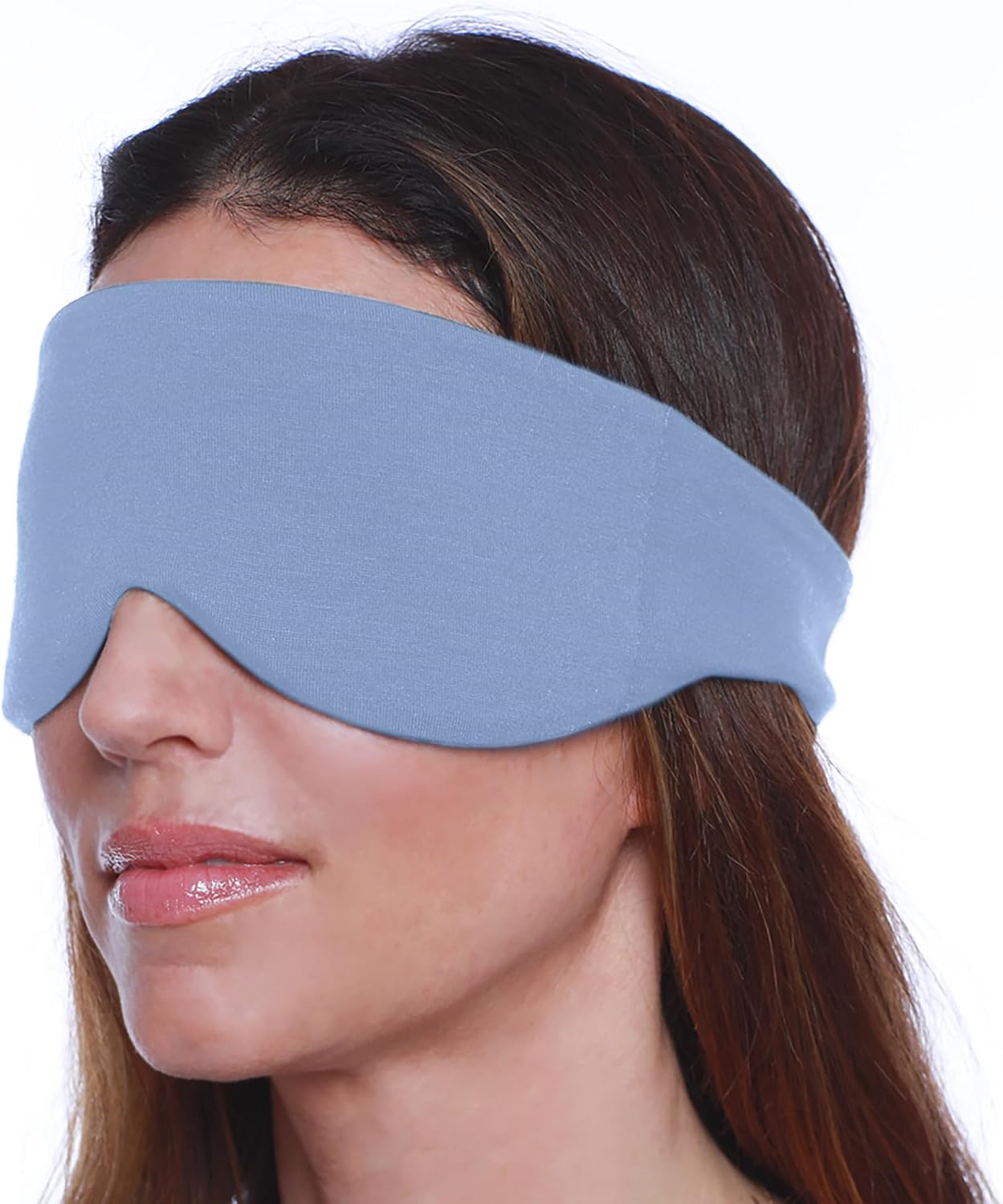 Happyluxe Sleep Mask - Buttery Soft Airplane Eye Mask for Sleeping or Napping in Bed. Machine Washable. - Navy Blue, Made in USA