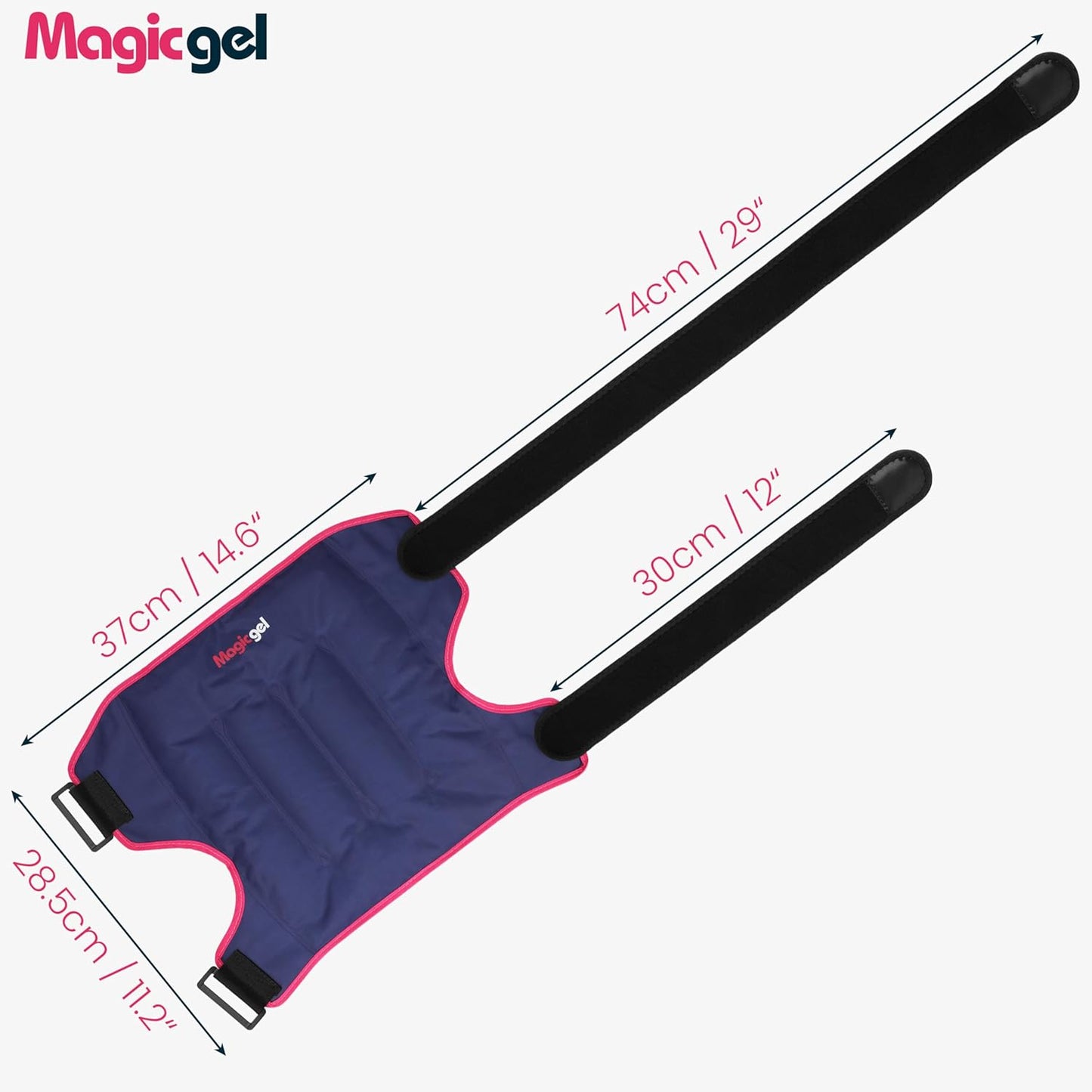 Magic Gel Hip Ice Pack Wrap - Reusable Cold Pack for Hip Bursitis, Hip Replacement Surgery and Hip Flexor Pain. Hip ice wrap for Inflammation, Swelling and Hip Pain Relief