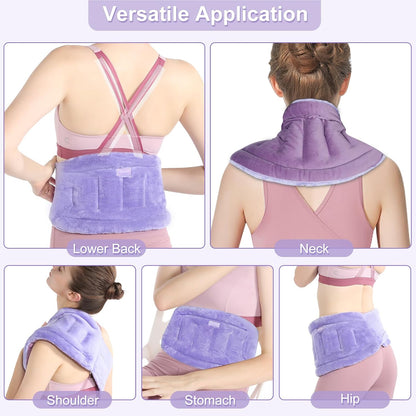 SuzziPad Microwave Heating Pad for Back & Lumbar Discomfort, Purple