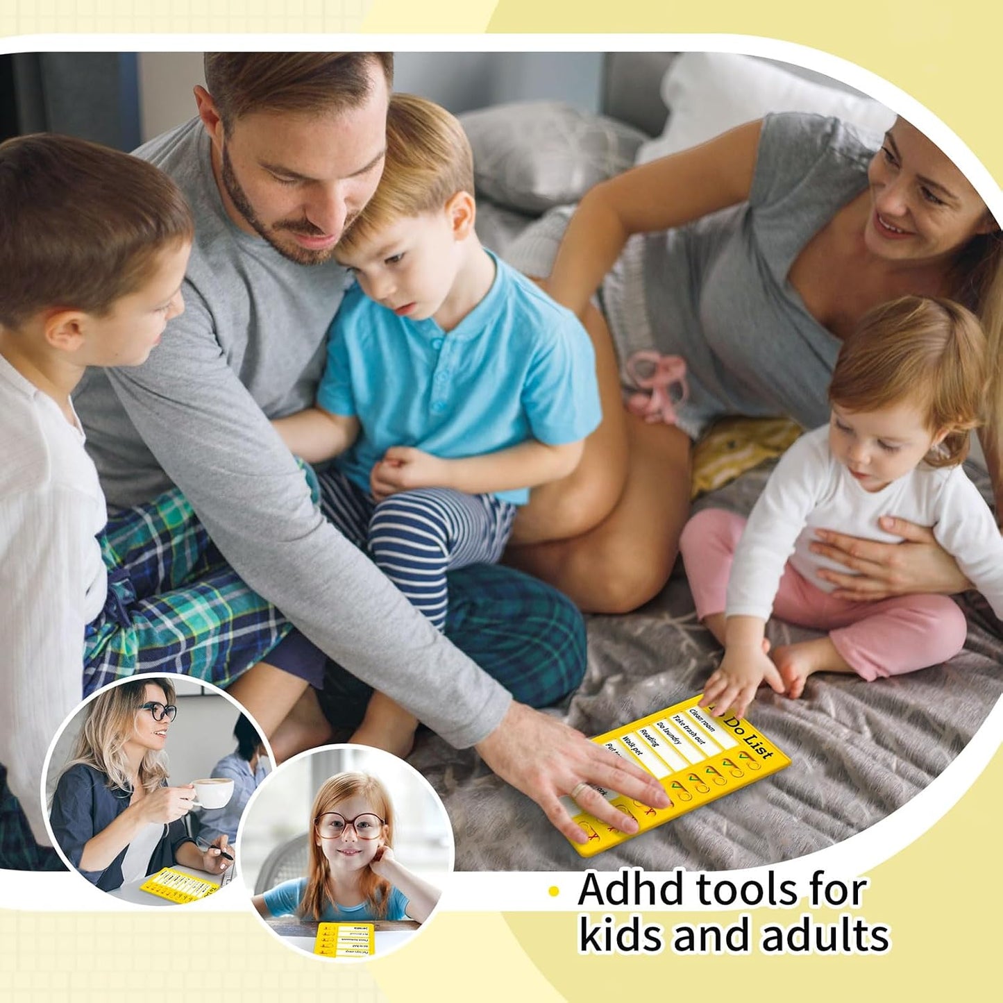 Chore Chart To Do List Adhd Tools for Kids and Adults Sliding Morning Routine Chart for Kids Detachable RV Checklist Board Reusable My Chores Checklist Task Board