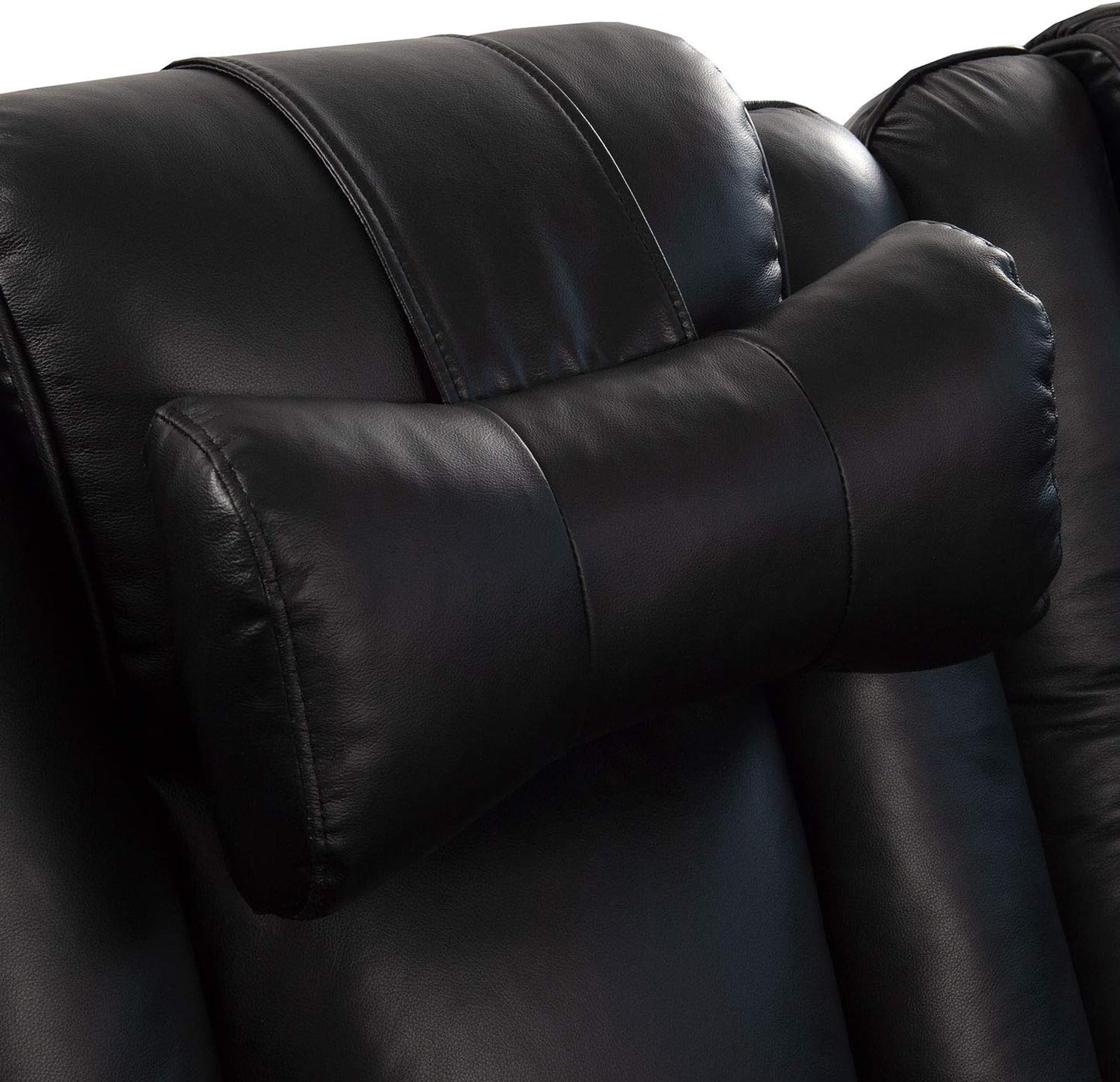 Octane Seating Pillow for Recliner Chairs | Diamond Stitching | Brown Italian Leather