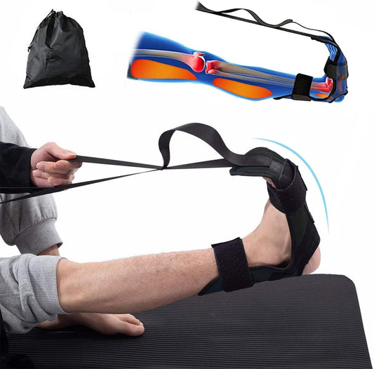 Foot and Calf Stretcher for Plantar Fasciitis, Leg Stretch Band，Improve Leg Stretching，Premium Physiotherapy Stretching Strap Improves Strength and Relief to Heel Spurs, Calf, Thigh and Hip
