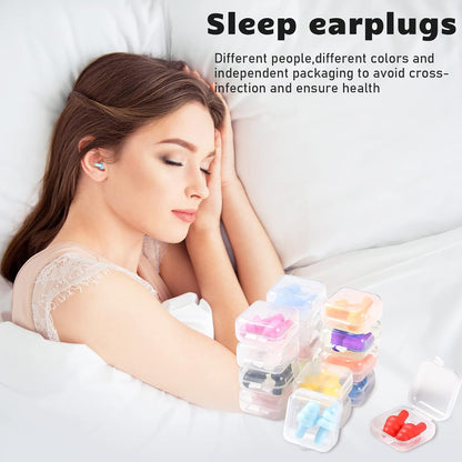 Tondiamo 150 Pairs Ear Plugs Bulk Individually Wrapped Earplug, Multicolor