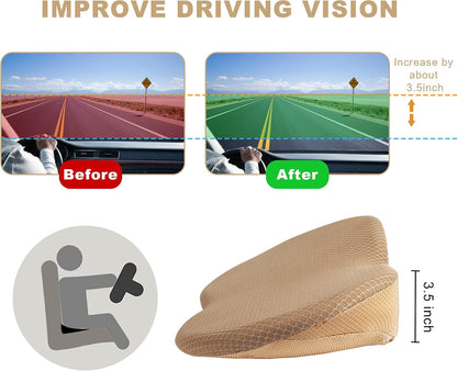 Livtribe Car Seat Cushion, Comfortable Wedge Seat Cushions for Long Driving