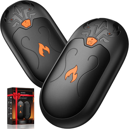 Hand Warmers Rechargeable 2 Pack, Electric Hand Warmer, 24Hrs Long Lasting Magnetic Reusable Hand Warmers with 3 Heat Settings, Portable Pocket Heater, for Men, Women, Camping, Hunting, Golf, Ski