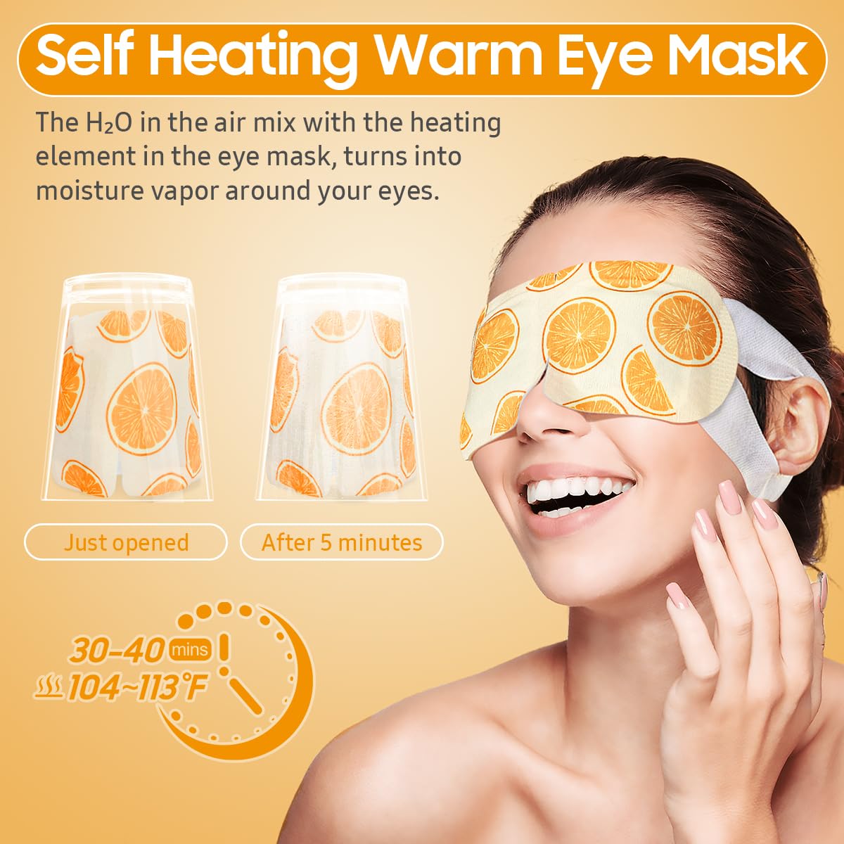 BeHoomi Steam Eye Mask, 10Packs Heated Eye Mask, Self Heating Disposable SPA Warm Compress for Eyes Sleep Mask, Travel Essentials & Relaxation Gifts for Women (Lavender Scent)