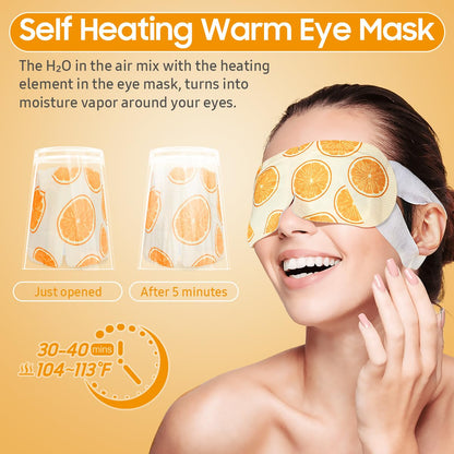 BeHoomi 30Packs Steam Eye Mask, Heated Eye Mask for Dry Eyes, Chamomile