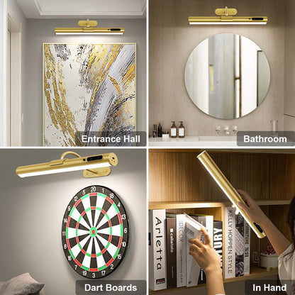 Hapfish Motion Sensor Battery Operated Wall Sconce,Wireless Picture Lights
