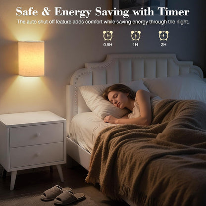 Battery Operated Rechargeable Wall Sconce Set of Two with 10000mAh Battery