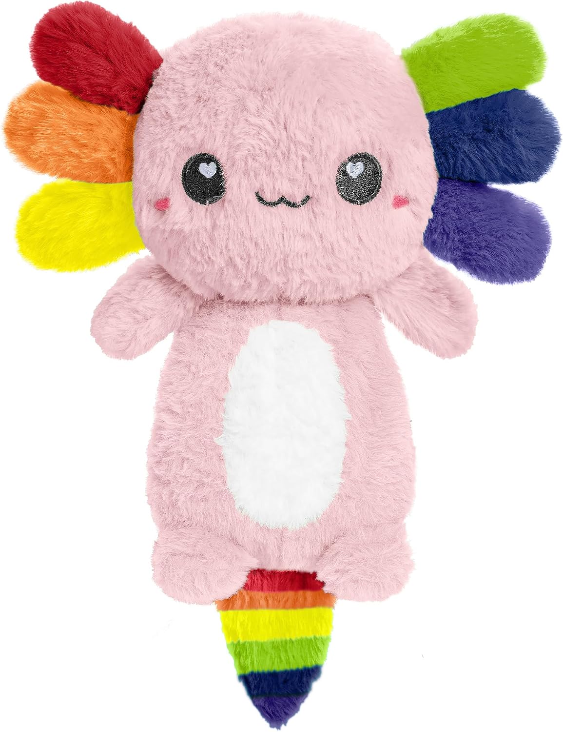 Axolotl Unscented 2Lbs Heating Pad for Neck Shoulders and Back Wrap Microwavable, Heatable 22.5" Cute Warm Stuffed Animals Neck Warmer - Axolotl Gifts for Women Girls and Kids