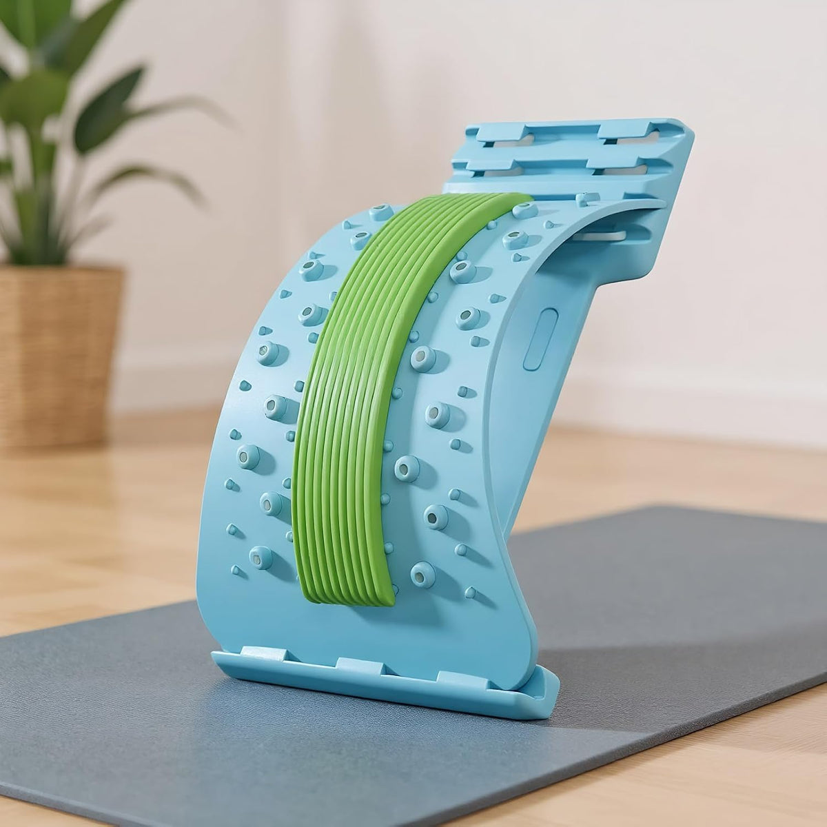 Lower Back Stretcher 3-Level Adjustable Lumbar Spine Massager Corrector
