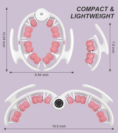 COSTWELL Cellulite Massager, Cellulite Remover Muscle Roller,360° Deep Tissue Massager for Leg, Neck,Calves, Arm,Thighs, Back,Manual Massager Foam Roller Fascia Massage Tool for Muscle Relieve. (Pink)
