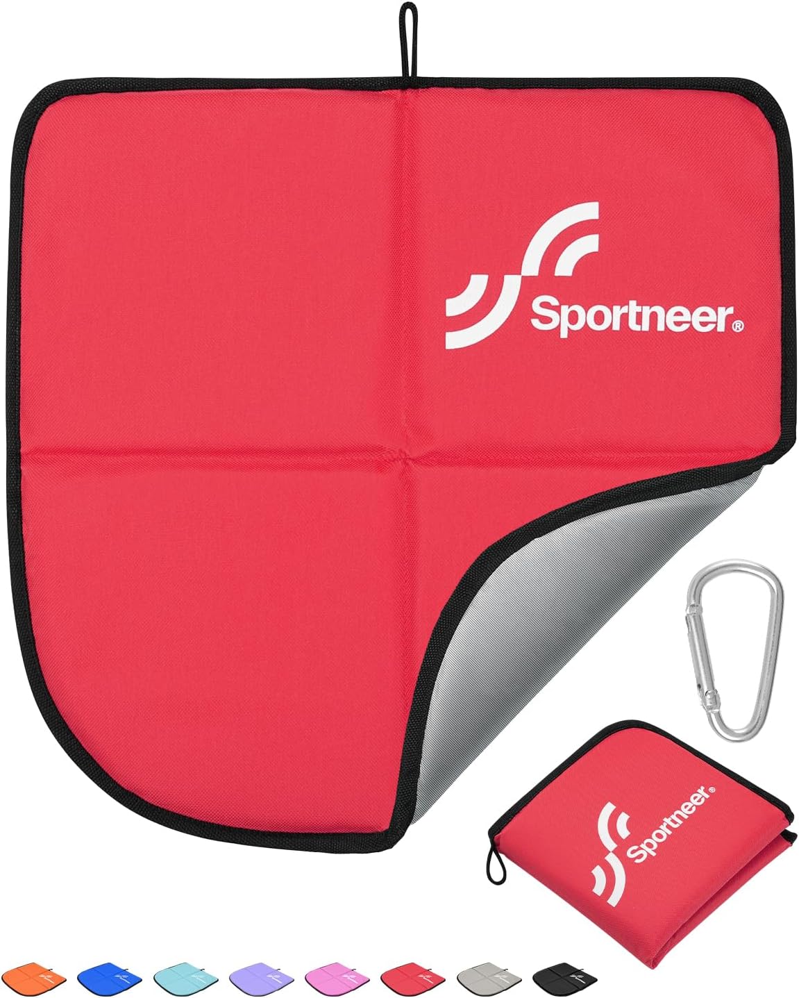 Sportneer Sitting Pad, 0.13lbs Lightweight Waterproof Folding Seat Pad for Backpacking, 15.75'' x 15.75'' Portable Camping Seat Mat for Hiking, Picnics & Outdoor Use