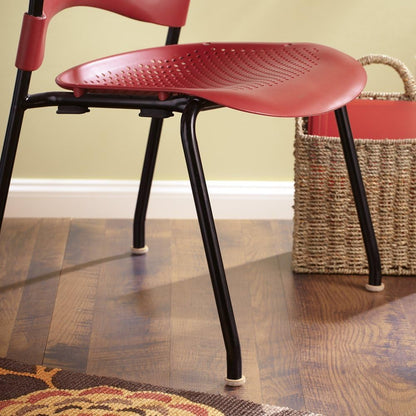 Super Sliders Secure Grip Formed Felt Movers for Furniture to Protect Hard Surfaces, 1.5", Walnut Brown (4 Pack)