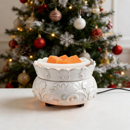 ASAWASA 2PCS Smart Candle Warmer for Large Jar, Coffee Mug Warmers, with Gravity Switch Auto Shut-On/Off, Safely and evenly Release The Aroma, Keep The Drink Warmth, Best Ideals Valentines Day Gifts