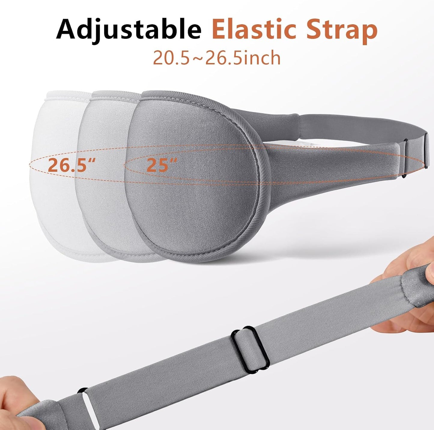 Sleep Mask for Side Sleeper Women Men, Eye Mask for Sleeping Light Blocking, 3D Contoured Cup Sleeping Mask, Soft Breathable Sleep Eye Mask with Adjustable Elastic Strap for Travel (Pastel Blue)