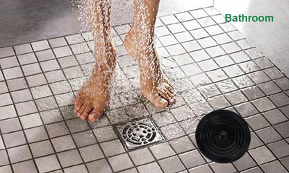 Shower Drain Hair Catcher Tub Stopper, V-TOP Drain Cover for Shower to Catcher Hair, Silicone Bathtub Drain Plug Suit for Bathroom Kitchen and Laundry, 4 Pack